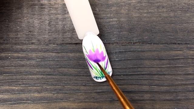 ? Крокус Весенний Дизайн Ногтей для Маникюра Рисунок Гель-лаком на Ноготках Пошаговый Мастер Класс смотреть онлайн