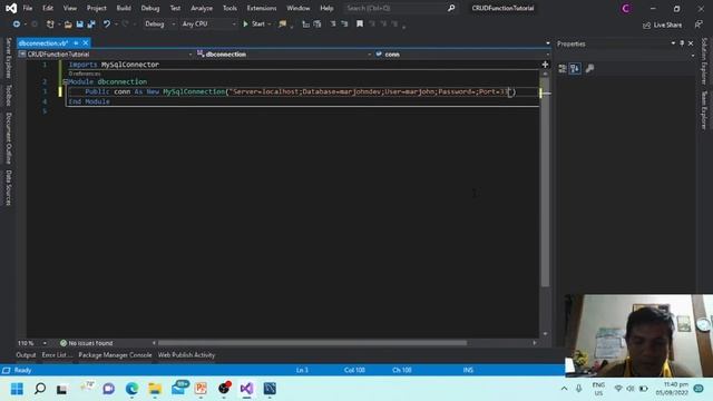 Part 3 - Create MySQL Database Connection in Visual Basic.Net смотреть онлайн