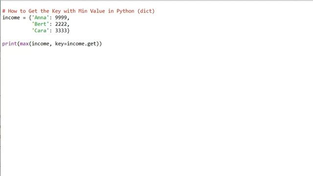 How to Get the Key with Minimum Value in a Python Dictionary? смотреть онлайн