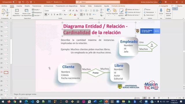 MISIONTIC - JAVA - S18 - G4 - FUNDAMENTOS ANALISIS Y MODELADO DE BD - DER смотреть онлайн