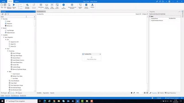 UiPath | Run Batch File | How to run batch file with UiPath | .bat file | Start Process Activity смотреть онлайн
