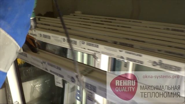 Установка окон Рехау в многослойные стены.Остекление коттеджа. смотреть онлайн