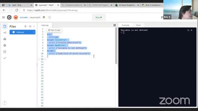 Introduction to Python: Unit 9- Exception Handling смотреть онлайн