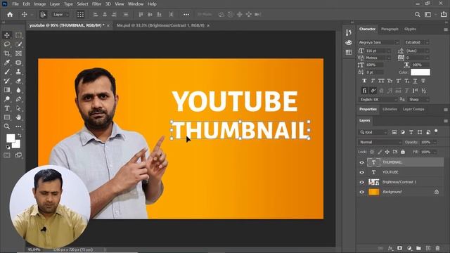 How To Create Attractive Looking Thumbnail For YouTube Videos In Photoshop 2021 || AM OFFICIAL смотреть онлайн