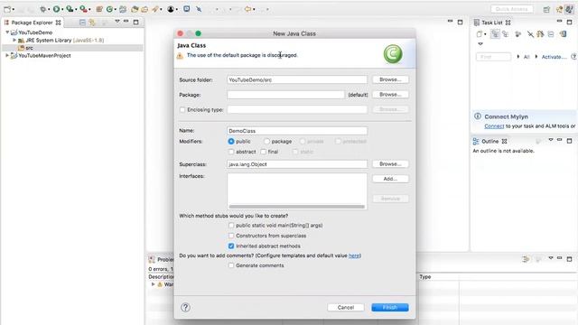 5. How to create a Class in Eclipse | Create a Java Class in Eclipse | Java Class | New Java Class смотреть онлайн