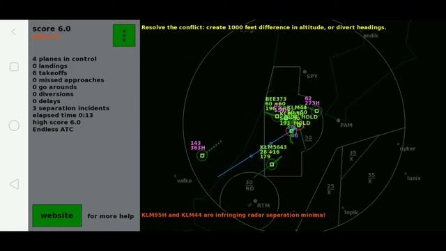 ENDLESS ATC GAMEPLAY | ATC Simulator Game Android - SCHIPHOL AMSTERDAM AIRPORT