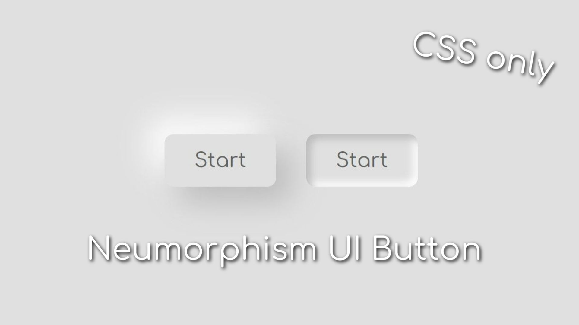 Неоморфная кнопка | Neumorphism UI Button | html css смотреть онлайн