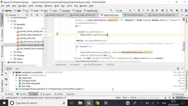 Login and Registartion page with Sqlite DataBase in Android Studio in Hindi смотреть онлайн