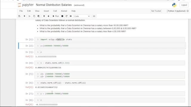 Normal Distribution ex-02 | Statistics with Python | Artificial Intelligence | talks ai смотреть онлайн