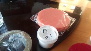 Купили пасту 3 м с зелёным колпачком.Полировальный диск под эту пасту и прочее .