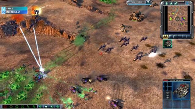 Space(Zocom) vs MasterLeaf(MoK) - Tournament Crater - Kane's Wrath смотреть онлайн