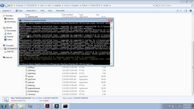 Install numpy, matplotlib, scipy, pygame, etc using pip смотреть онлайн