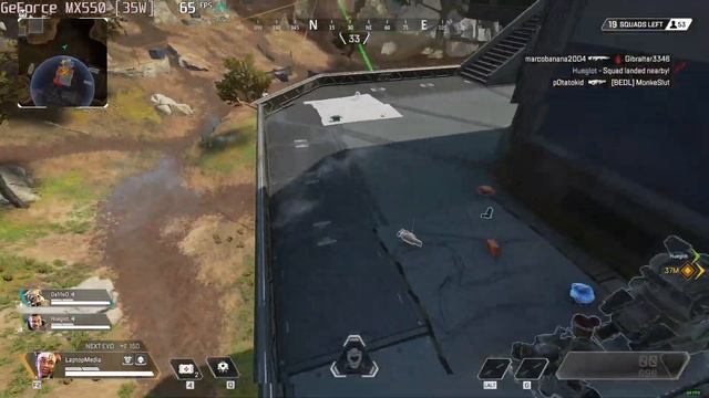 ? NVIDIA GeForce MX550 (35W) - Apex Legends gameplay benchmarks (1080p) смотреть онлайн