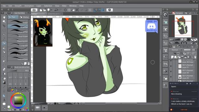 Speedpaint: Redrawing My Old Homestuck Art смотреть онлайн