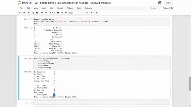 07 - Python e Pandas: values counts смотреть онлайн