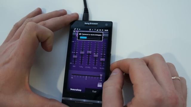 Xperia S. Музыкальный проигрыватель. смотреть онлайн