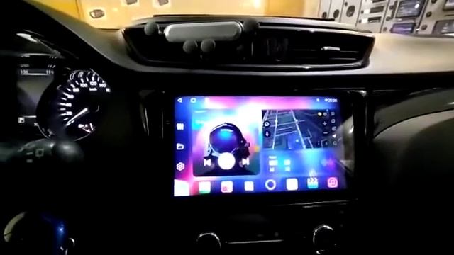 Nissan Qashqai J11 установка магнитолы Unison. Взамен штатной.