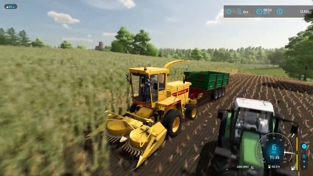 Harvesting maize silage with NEW HOLLAND S2200 forage harvester | The Old Stream | FS 22 | ep #08 смотреть онлайн
