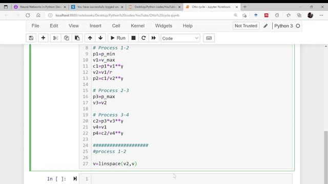 Plotting Otto Cycle using Python смотреть онлайн