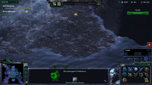 StarCraft 2 Co-Op Temple of the Past Tychus (The Perfect game!) смотреть онлайн