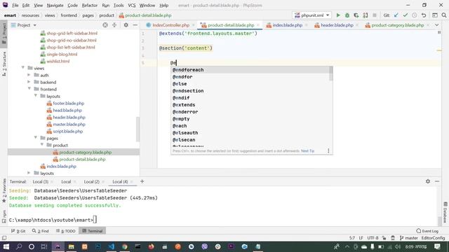 16. Multivendor ecommerce in laravel 8 | fetch the products & work on product details page смотреть онлайн