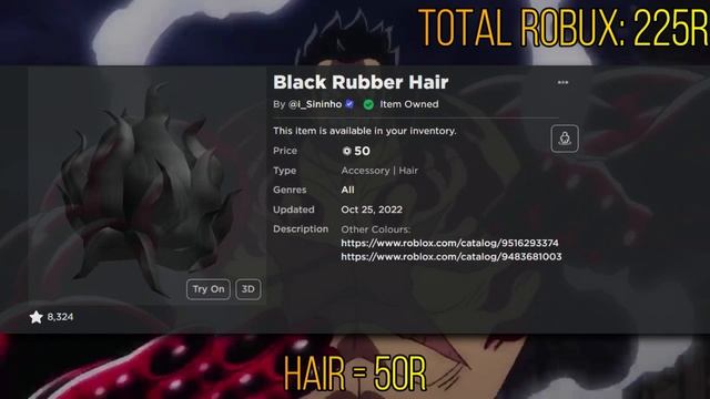 ROBLOX AVATAR: Luffy Gear 4(Wano Version) | How to make it смотреть онлайн