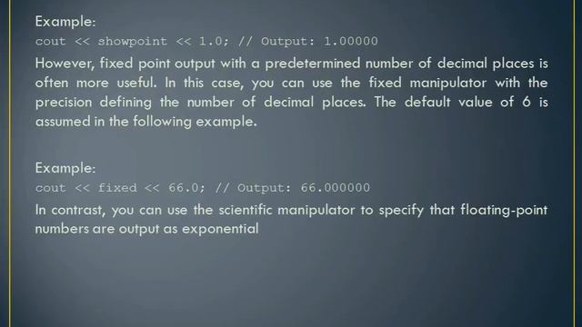 Stream Classes Notes - C++ смотреть онлайн