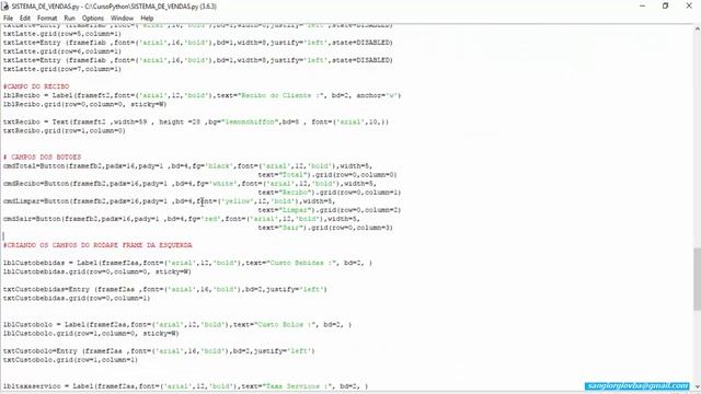 Trabalhando Com Cores Frames E Botoes Tkinter - 09 смотреть онлайн