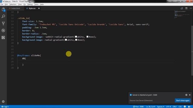 Slide In Pure CSS Animation - Using Transition Property смотреть онлайн
