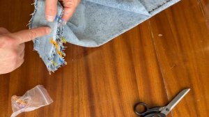 Как укоротить и подшить джинсы ✂️🧵