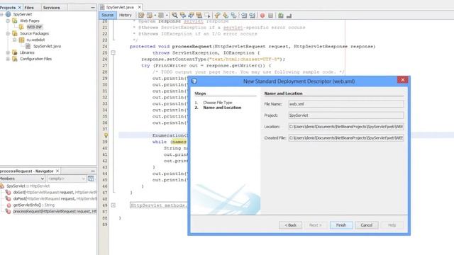 Создание сервлета в NetBeans смотреть онлайн