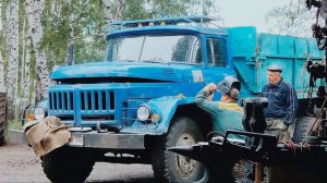 установка новых зеркал на ЗИЛа, заглох на дороге, ремонт в дороге