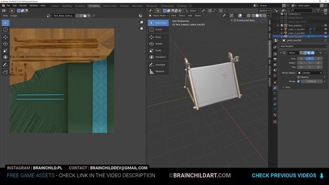 (Part 4) Low poly VIKING TENT Game-ready BLENDER 3D, Substance Designer, Substance Painter, Unity 3 смотреть онлайн