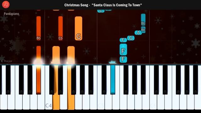 "Santa Claus Is Coming To Town" Piano Tutorial - Chords - How To Play - Cover смотреть онлайн