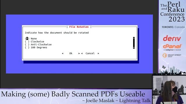 Making (some) Badly Scanned PDFs Usable - Joelle Maslak - Lightning Talk - TPRC 2023 смотреть онлайн