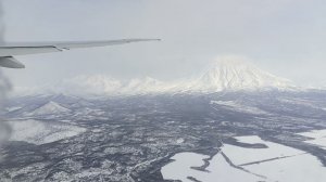 Взлет с аэропорта Камчатки.