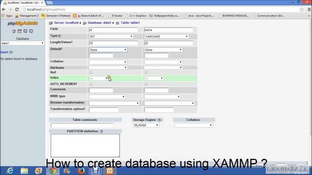 How to create database in XAMPP using phpMyAdmin ? смотреть онлайн