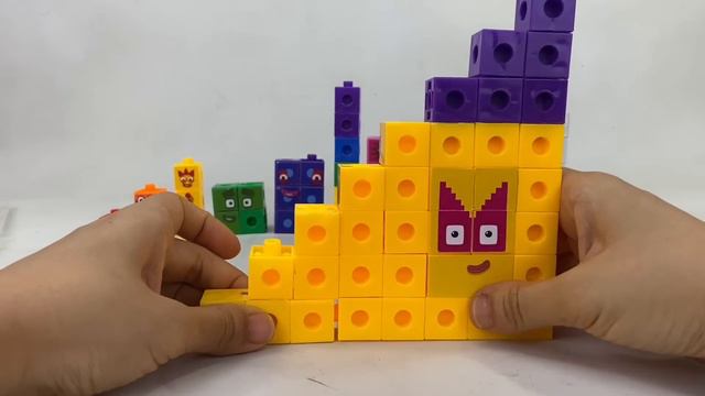 DIY Numberblocks All Squares Snap Cubes Custom Set || Keiths Toy Box смотреть онлайн