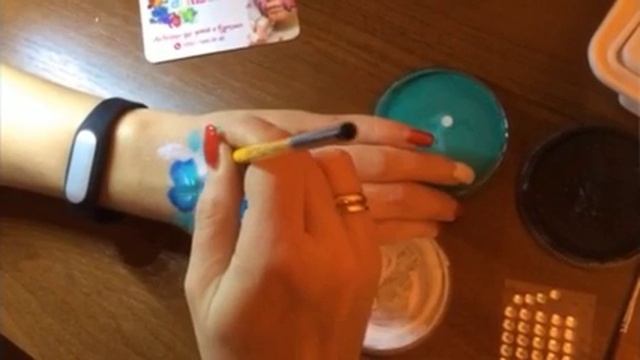 Аквагрим для начинающих "Весенние цветы" (Created with @M смотреть онлайн