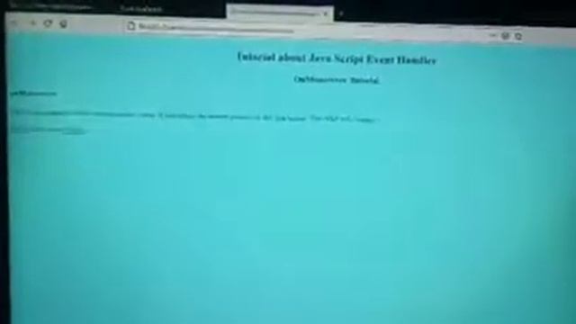 Java Script "onMouseover" Event handler смотреть онлайн