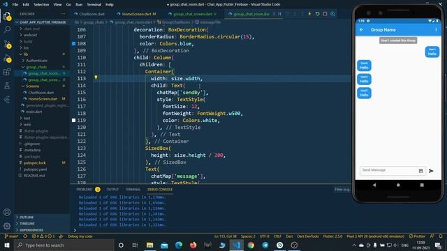 Chat App Flutter - Working on Group Chat UI Design | Ep - 6 смотреть онлайн