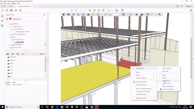BIM 3D PDF READER Windows 10 Adobe Acrobat Reader DC 04