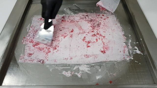 ASMR | Cherry jelly Ice Cream Rolls | Как сделать мороженое из вишневого желе | Без разговоров смотреть онлайн