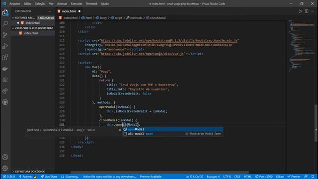 #PARTE 2 - CRUD VUEJS - MYSQL - PHP - BOOTSTRAP смотреть онлайн