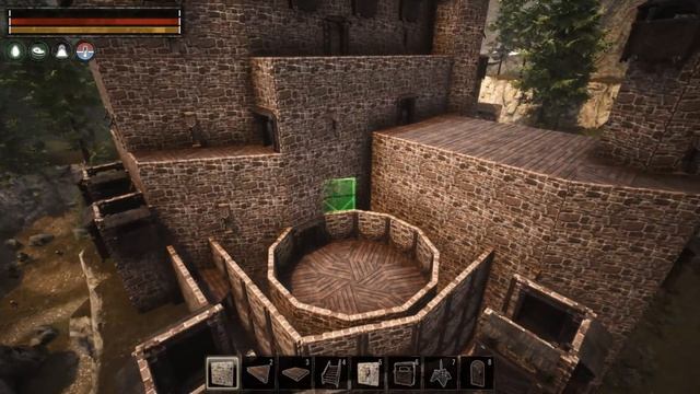CONAN EXILES Building - Mountain Castle PEOPLE OF THE DRAGON DLC [timelapse]