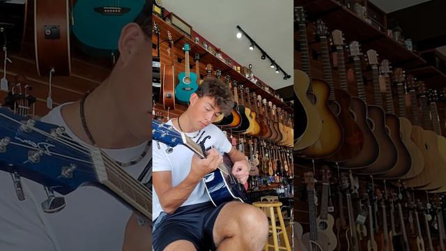 Dean dreadnought acoustic guitar - AX DQATBL смотреть онлайн