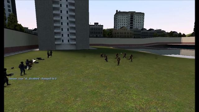 SWAT VS WW2 US INFANTRY NPC BATTLE GMOD смотреть онлайн