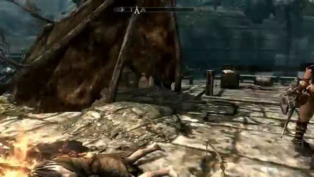 Skyrim Aela the huntress on forsworn attire смотреть онлайн