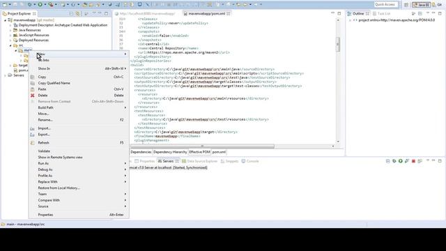 Tutorial 3: Clone Maven Project from GitHub and Import as Maven Project смотреть онлайн