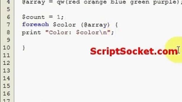 Perl Tutorial 8 - Looping Arrays: The Foreach Loop смотреть онлайн